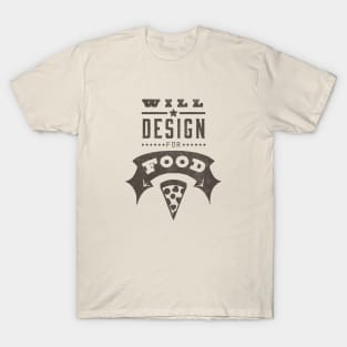 Hungry Artist Graphic Designer Funny Food Quote T-Shirt